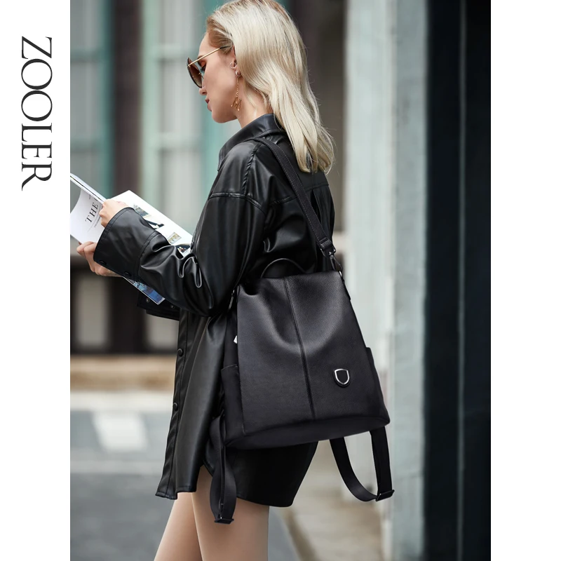 

ZOOLER COW leather backpack Women Genuine Leather bags bagpack backpacks 2020 travel Bolsa